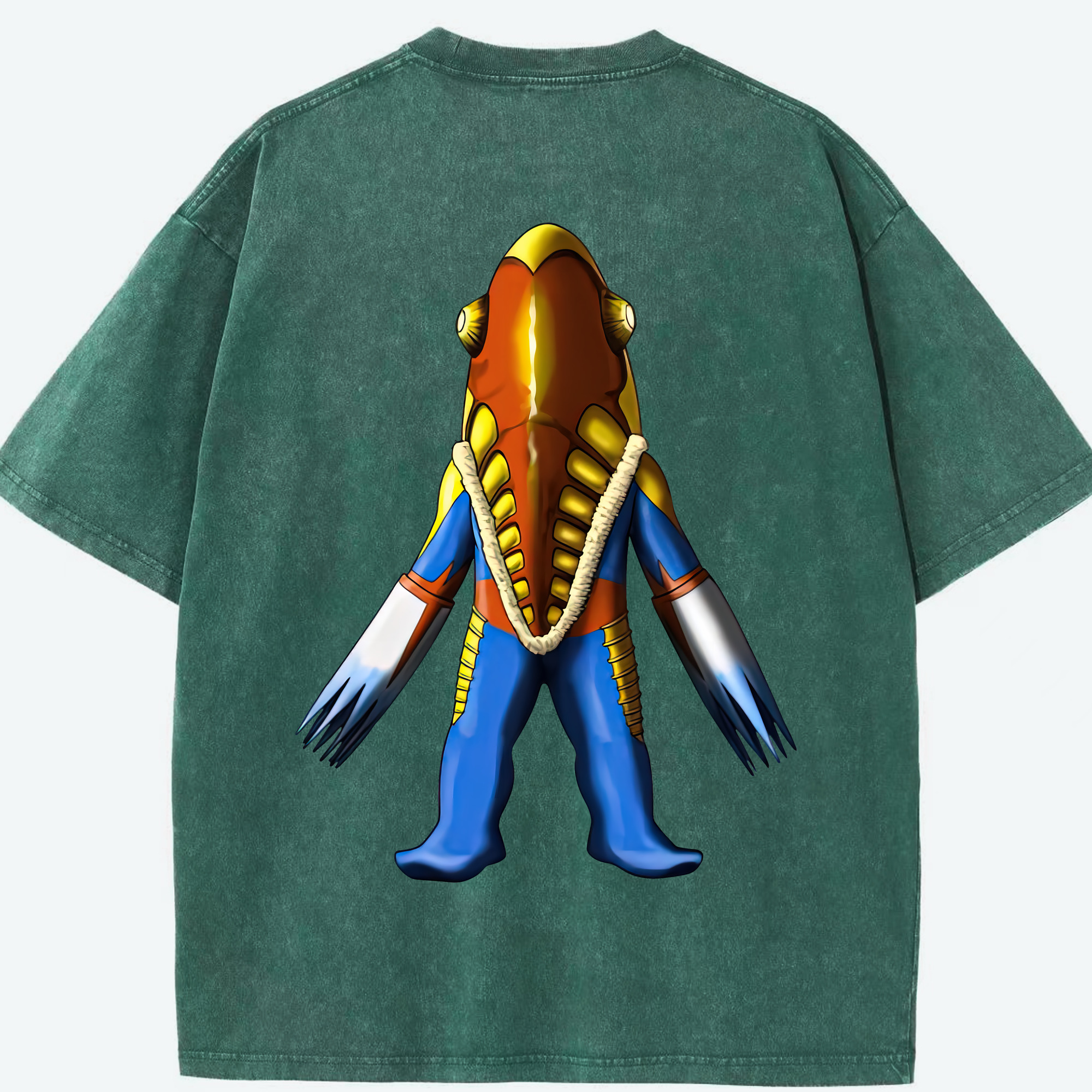 （画像用） ウルトラマン Ultraman 綿100% ヴィンテージ風 半袖Tシャツ（背面プリント）